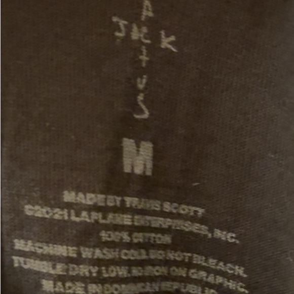 Travis Scott x Fragment 2021 tee used Size Medium - Picture 3 of 3